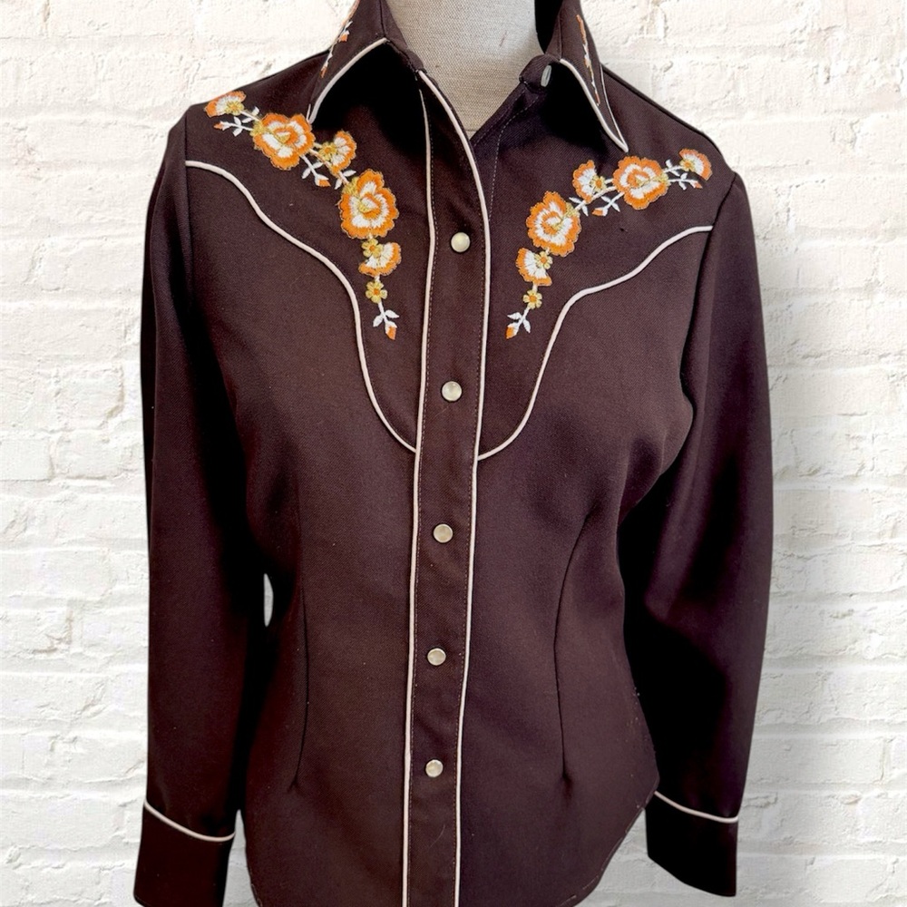 1970s Women's H Bar C Ranchwear Western Shirt